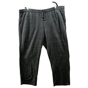 Old Navy Sweatpants Mens XXXL 3XL Dark Gray Drawstring Straight Fleece